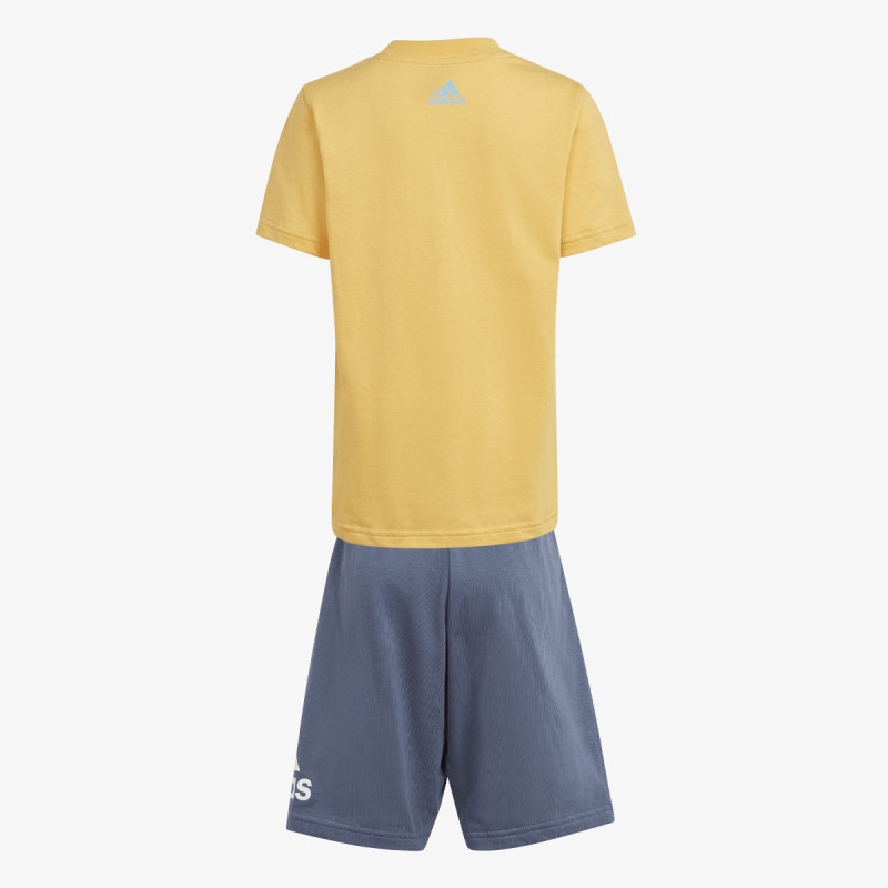 adidas Tricou si pantaloni scurti Little Kids Essentials Logo and Short Set 