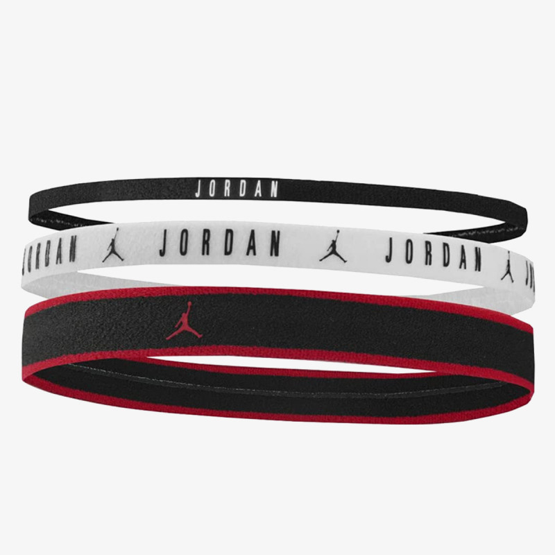 Nike Banda de cap JORDAN ELASTIC MIXED WIDTH 3 PK BLACK/WH 
