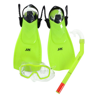 J2C Masca de inotat si inotatoare SET MASK, SNORKEL AND FINS 