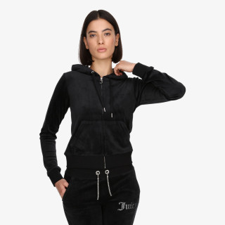Juicy Couture Pantaloni de trening CREAM CLASSIC VELOUR ROBERTSON HOODIE 