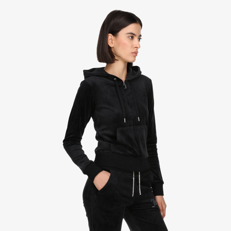 Juicy Couture Pantaloni de trening CREAM CLASSIC VELOUR ROBERTSON HOODIE 