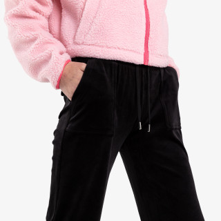 Juicy Couture Pantaloni de trening GREY BLUE CLASSIC VELOUR DEL RAY POCKETED BOTTOMS 