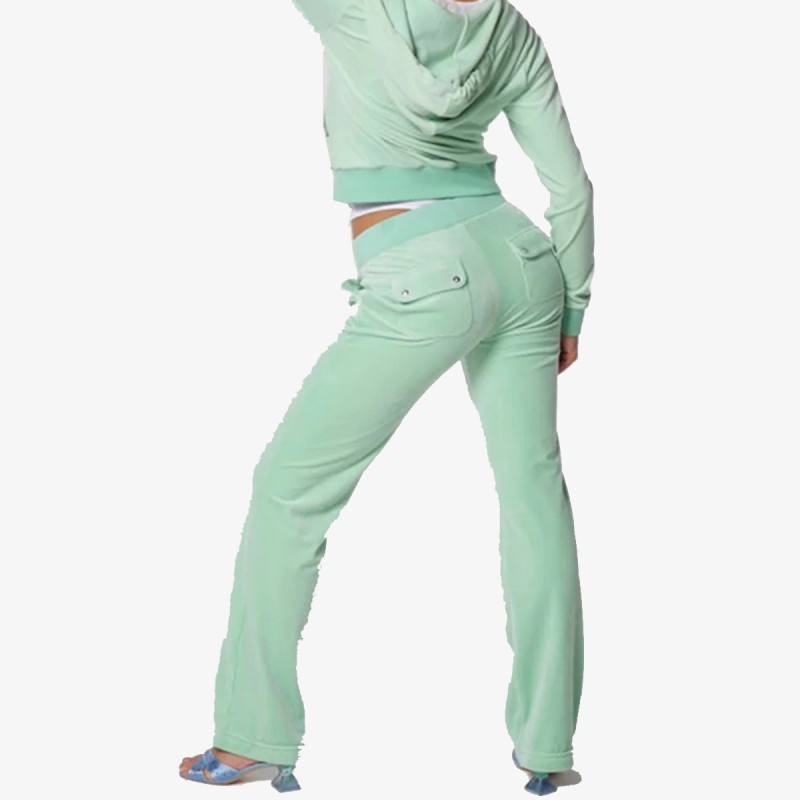 Juicy Couture Pantaloni de trening STRAIGHT LEG TRACK PANT WITH POCKET 