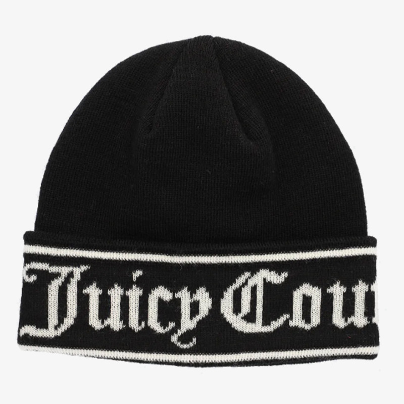 Juicy Couture Palarie INGRID FLAT KNIT BEANIE 