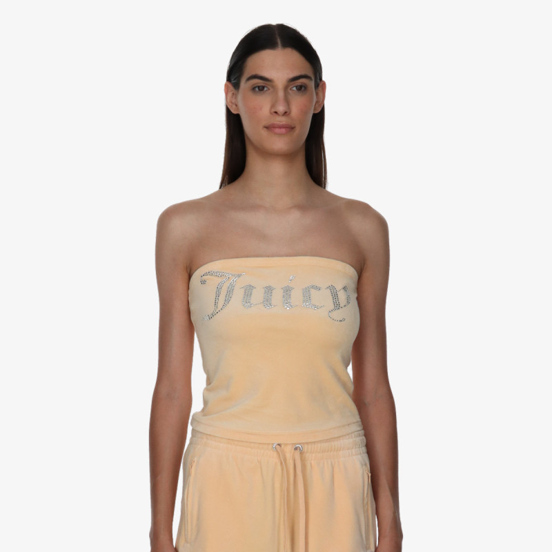 Juicy Couture Top VELOUR BANDEAU BOOB TUBE 