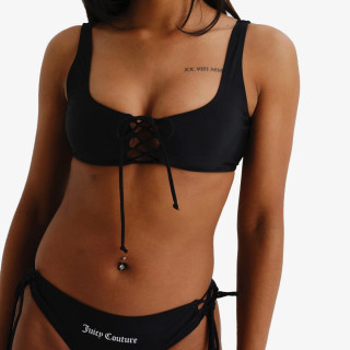 Juicy Couture Costum baie (2 piese) LYCRA BIKINI SET WITH LATTICE DETAILING 