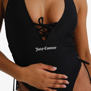 Juicy Couture Costum baie (intreg) ONE PIECE SWIMSUIT WITH LATTICE DETAIL 