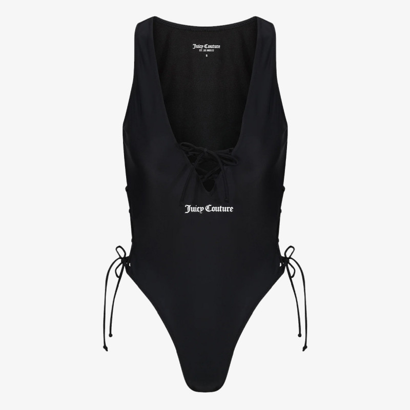 Juicy Couture Costum baie (intreg) ONE PIECE SWIMSUIT WITH LATTICE DETAIL 