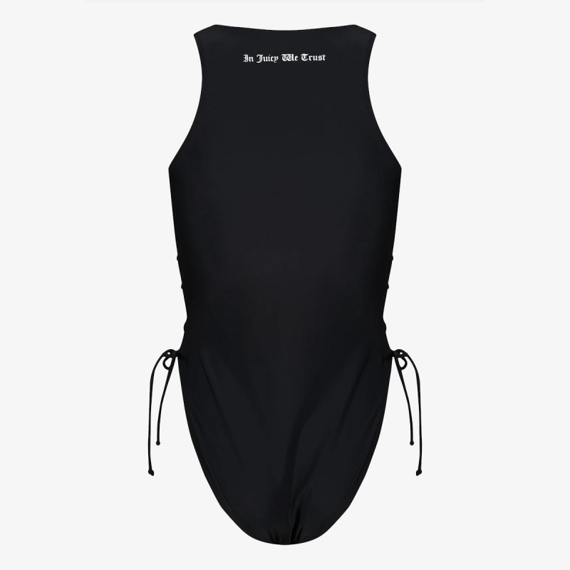 Juicy Couture Costum baie (intreg) ONE PIECE SWIMSUIT WITH LATTICE DETAIL 