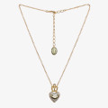 Juicy Couture COLIER JUICY CROWN HEART SHORT NECKLACE IN GOLD 