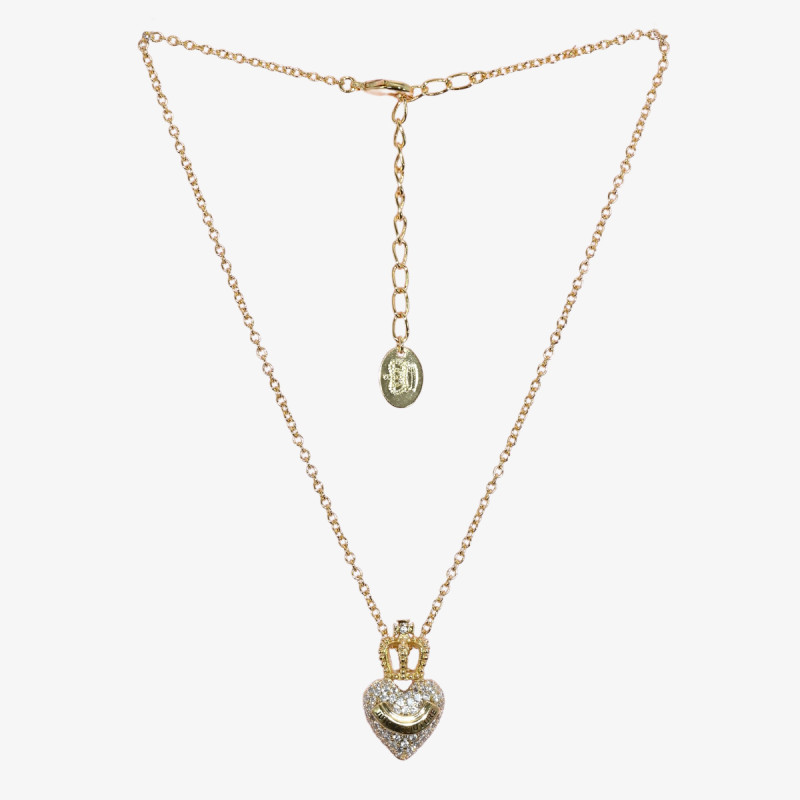 Juicy Couture COLIER JUICY CROWN HEART SHORT NECKLACE IN GOLD 