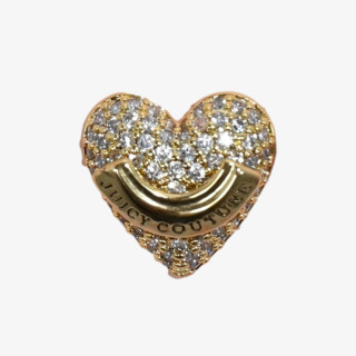 Juicy Couture CERCEI JUICY PAVE HERITAGE HEART STUD EARRINGS 