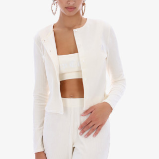 Juicy Couture Hanorac CREAM RIB VELOUR CARDIGAN<br /> 