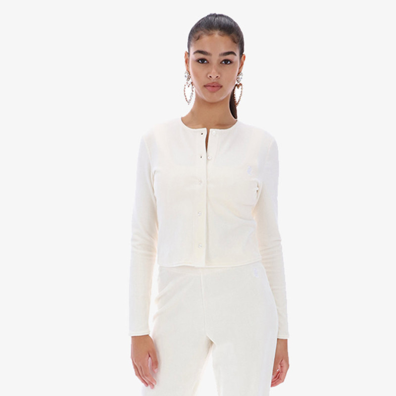 Juicy Couture Hanorac CREAM RIB VELOUR CARDIGAN<br /> 