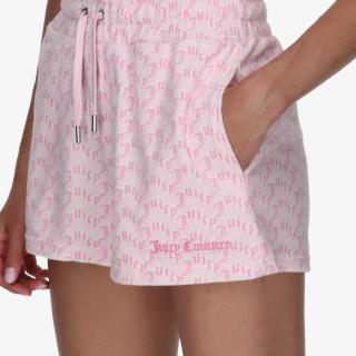 Juicy Couture Pantaloni scurti TOWELLING SHORT WITH MONOGRAM 