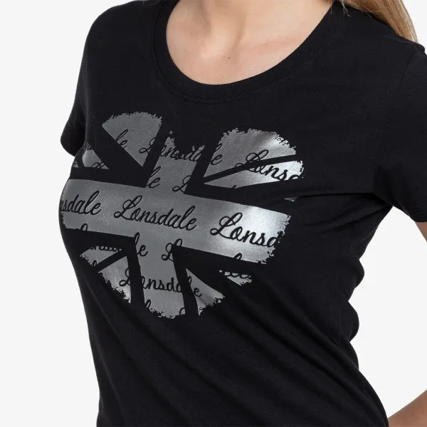 LONSDALE Tricou Flag Logo Heart T-Shirt 