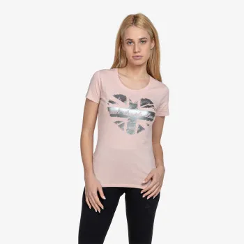 LONSDALE Tricou Flag Logo Heart T-Shirt 