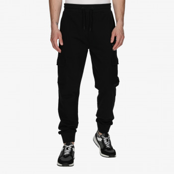LONSDALE Pantaloni de trening Black London Cuffed Pants 