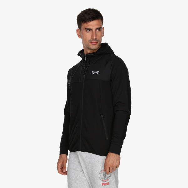 Lonsdale Hanorac Black Full Zip Hoody 