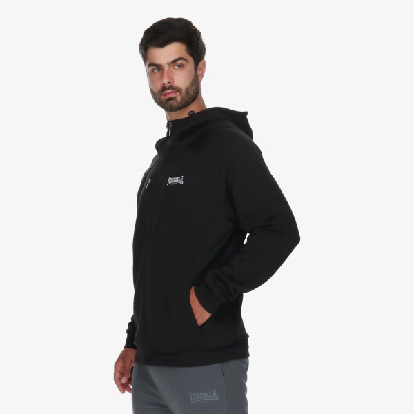 Lonsdale Hanorac Black Full Zip Hoody II 