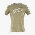 New Balance Tricou Flying NB T-Shirt Green 