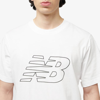 New Balance Tricou Flying NB T-Shirt White 
