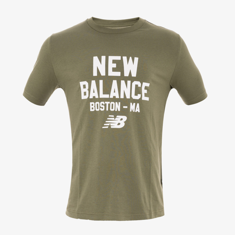 New Balance Tricou New Balance Stamp T-Shirt Green 