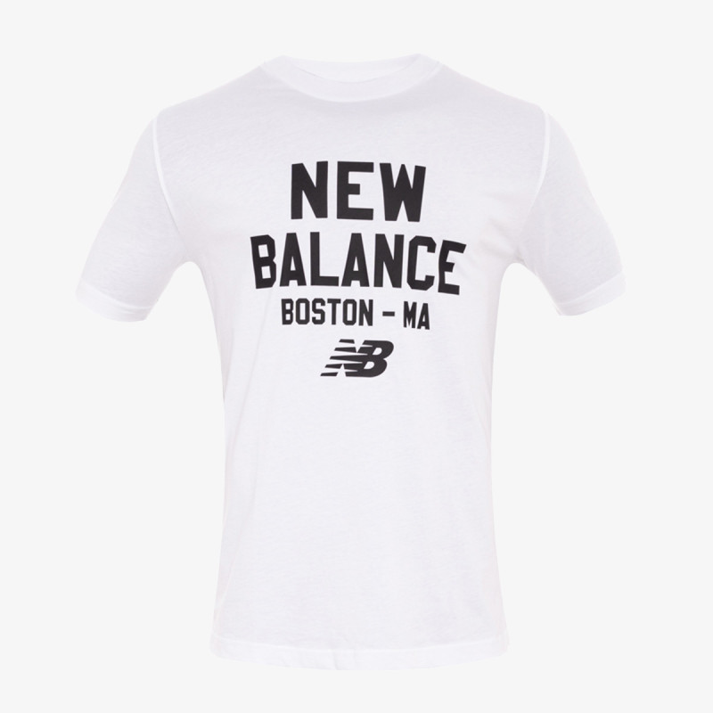 New Balance Tricou New Balance Stamp T-Shirt White 