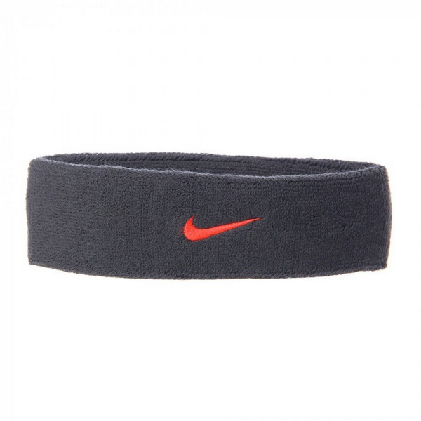 Nike Banderola NIKE SWOOSH HEADBAND ANTHRACITE/BRIGHT C 