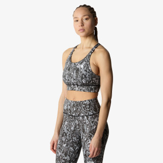 The North face Bustiera W FLEX REVERSIBLE BRA PRINT Asphalt Grey 
