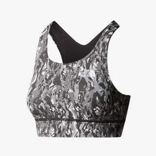 The North face Bustiera W FLEX REVERSIBLE BRA PRINT Asphalt Grey 