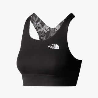 The North face Bustiera W FLEX REVERSIBLE BRA PRINT Asphalt Grey 