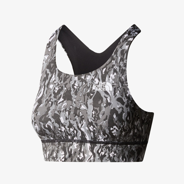 The North face Bustiera W FLEX REVERSIBLE BRA PRINT Asphalt Grey 