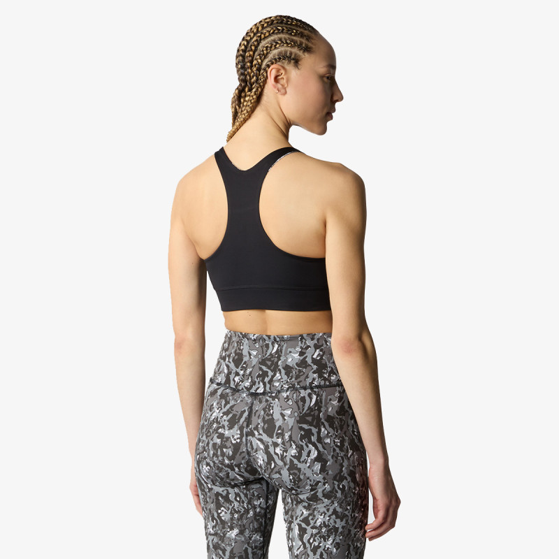 The North face Bustiera W FLEX REVERSIBLE BRA PRINT Asphalt Grey 