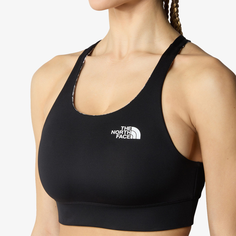 The North face Bustiera W FLEX REVERSIBLE BRA PRINT Asphalt Grey 