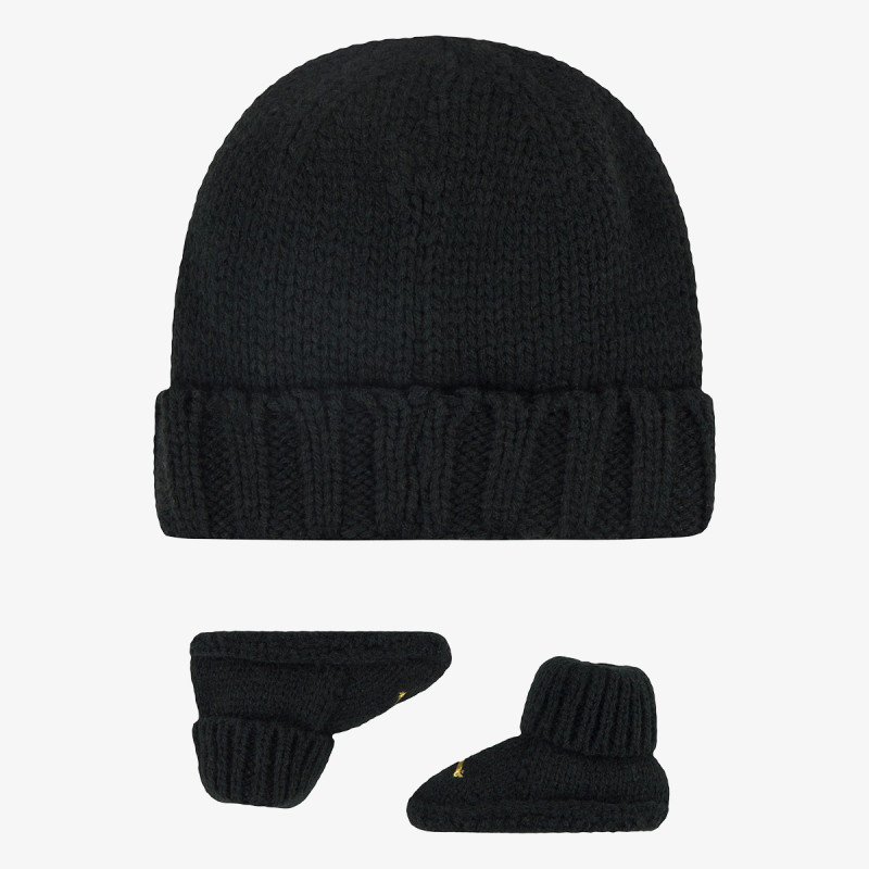 Set JHN CHUNKY KNIT HAT & BOOTIE S 