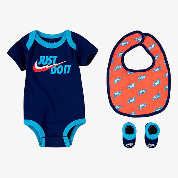 Nike Set Bodysuit, Bib and Booties 3 Piece 