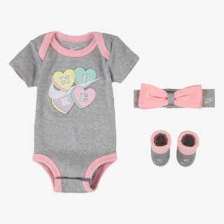 Nike Set HEADBAND, BODYSUIT & BIB  3-PIECE SET 