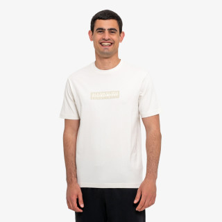 Napapijri Tricou S-Box Logo SS 1 White Whisper 