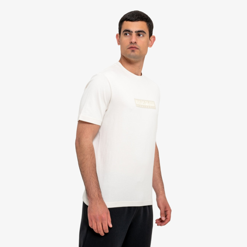 Napapijri Tricou S-Box Logo SS 1 White Whisper 