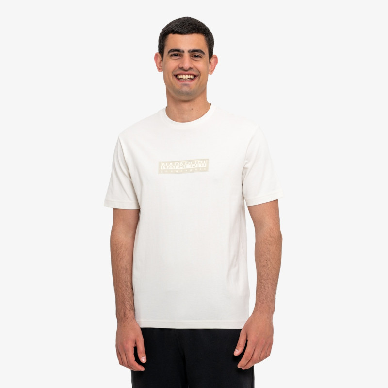 Napapijri Tricou S-Box Logo SS 1 White Whisper 