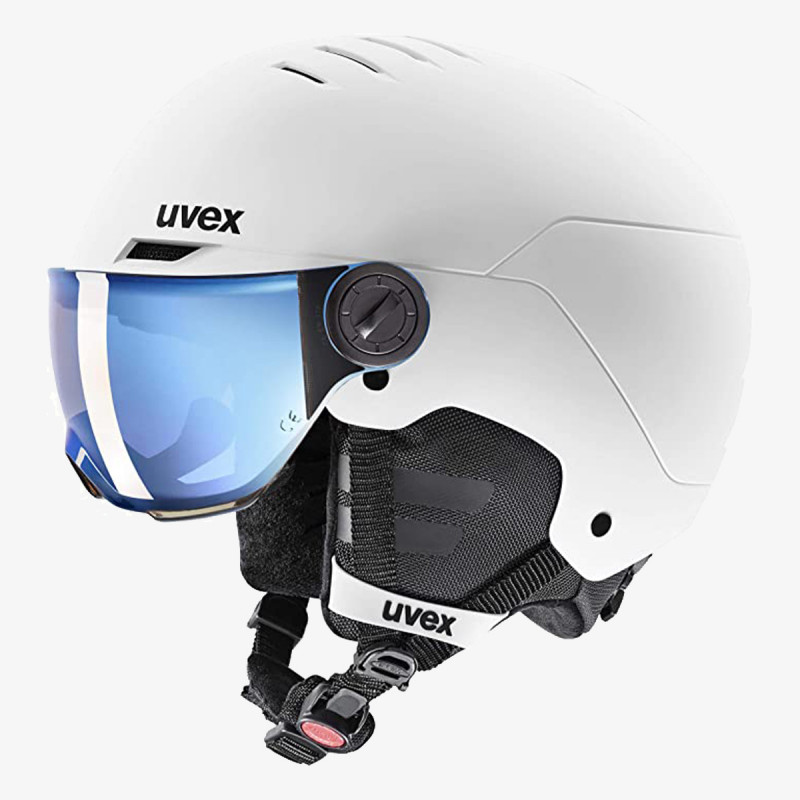Uvex Casca protectie uvex rocket jr. visor white - black mat 