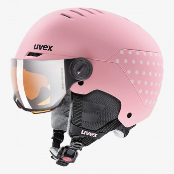 UVEX Casca protectie uvex rocket jr. visor pink confetti mat 