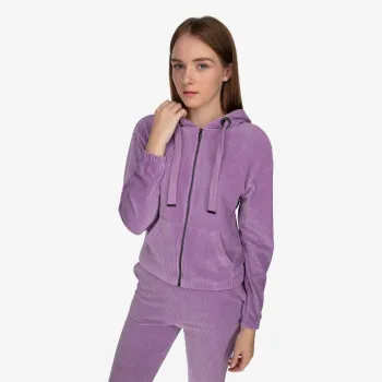 LUSSARI Hanorac VELVET LOUNGE FULL ZIP HOODIE 