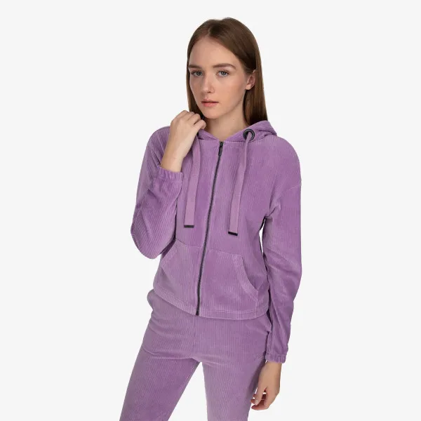LUSSARI Hanorac LUSSARI Hanorac VELVET LOUNGE FULL ZIP HOODIE