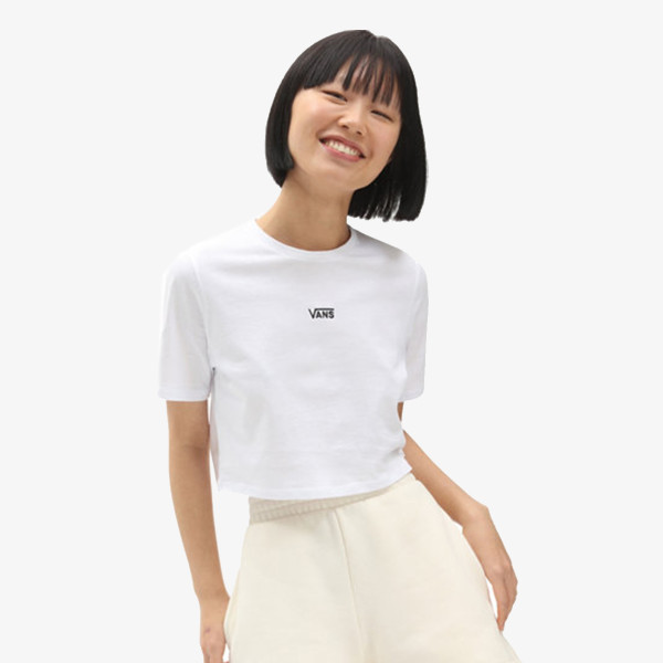 Vans Tricou echipe WM FLYING V CROP CRE FLYV WHITE 