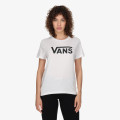 Vans Tricou WM DROP V SS CREW-B WHITE-BLACK 