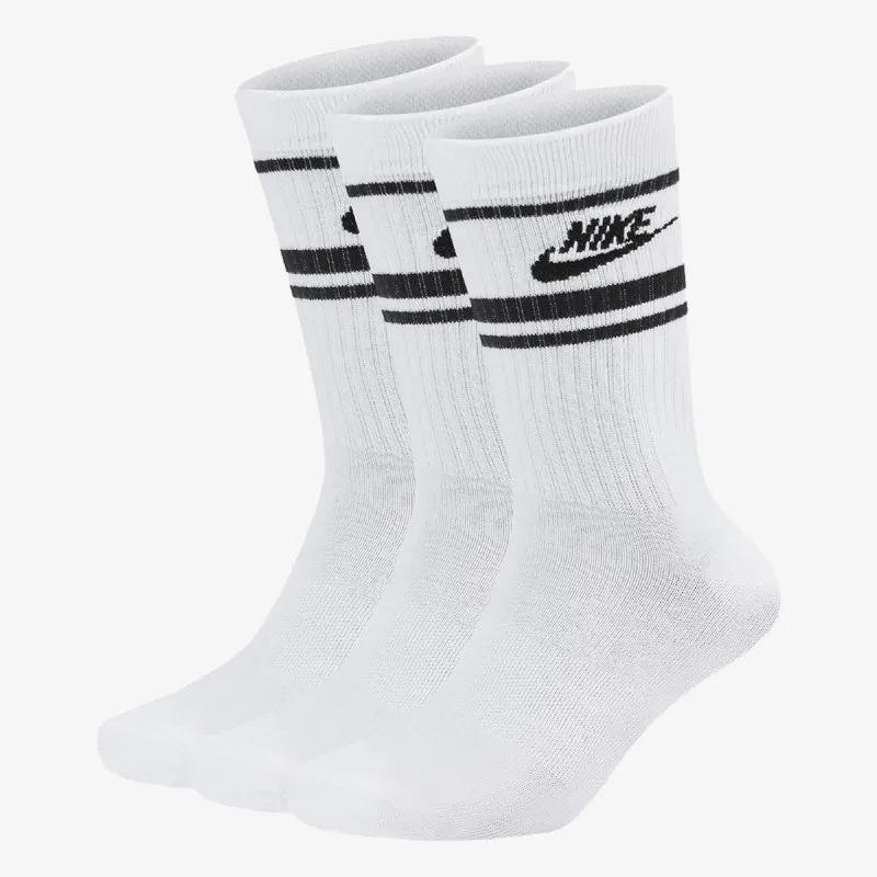 NIKE Sosete U NK NSW EVERYDAY ESSENTIAL CREW 3PR - 144 STRIPES