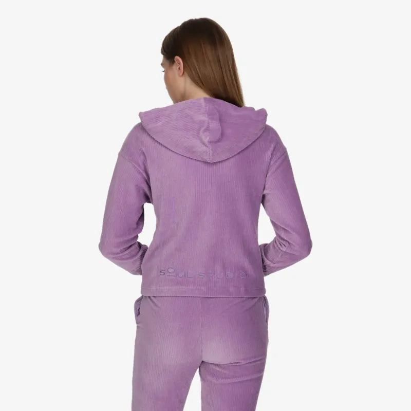 LUSSARI Hanorac LUSSARI Hanorac VELVET LOUNGE FULL ZIP HOODIE