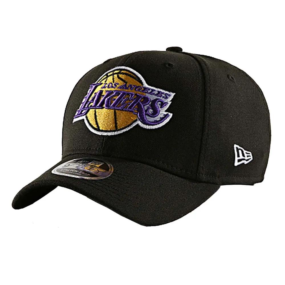 New Era Sapca LA Lakers Black 9FIFTY Stretch Snap Cap <br /> 